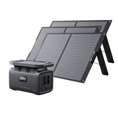Growatt solar generator INFINITY 1500 with solar panel
